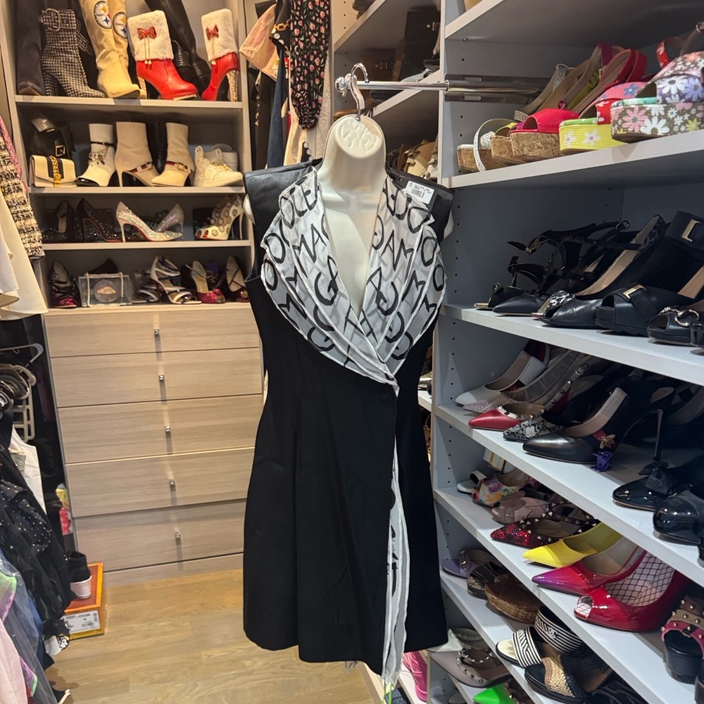 JC de Castelbajac Black and White Dress